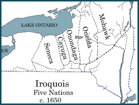 The Iroquois 5-Nations Map