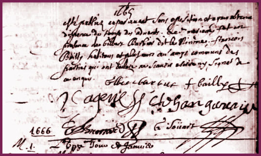 Marriage Certificate from 1666