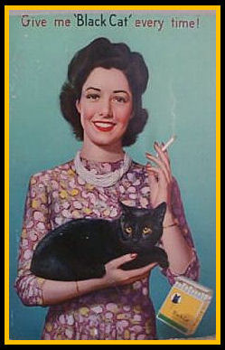 Millie Schnaufer the Black Cat Cigarette Girl