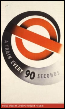 Poster claiming underground train every 90 seconds
