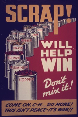 Scrap will help win - don't mix it Poster advice