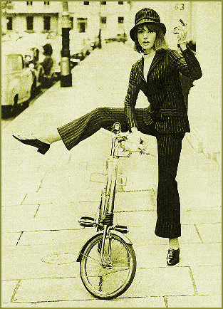 Biba Pinstripe trouser suit 1964
