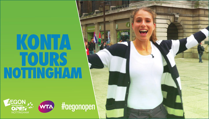 Jo Konta Poster Girl for the Nottingham Open