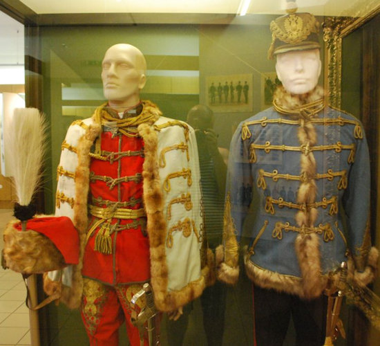 Museum Exhibits of Hussar Uniforms