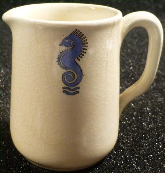 Cauldon Jug with seahorse design