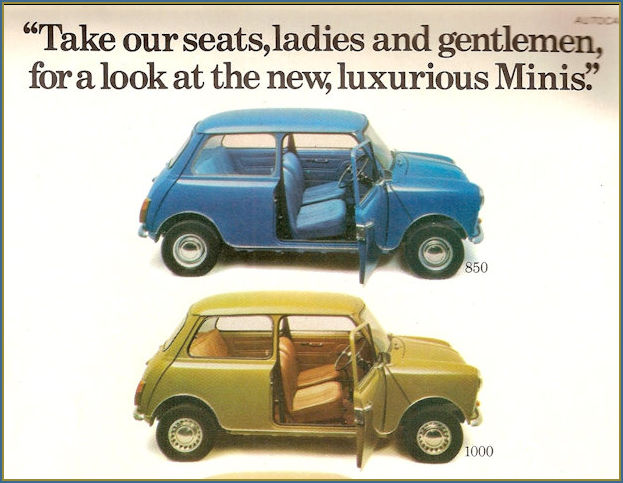 Mini advert 1973
