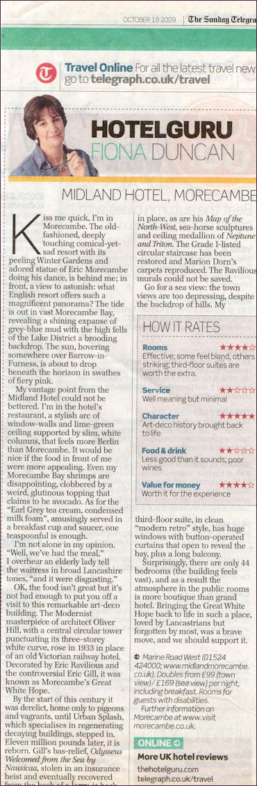 Telegraph review 2009