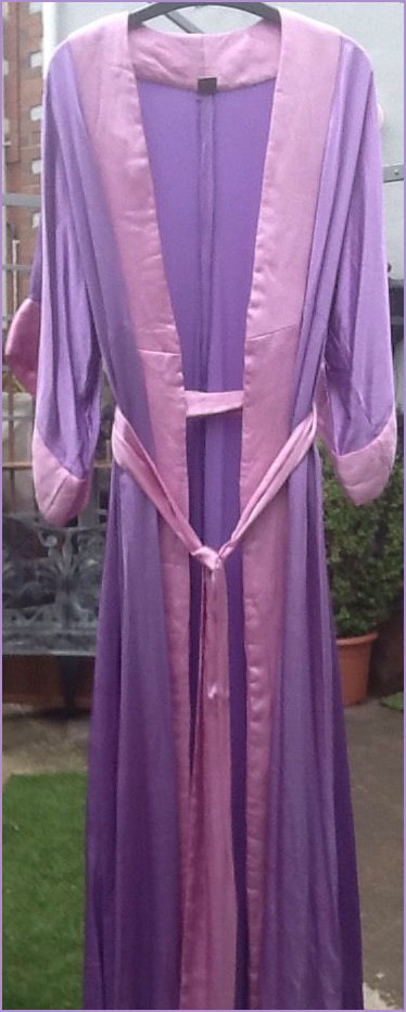 Pink purple dressing gown