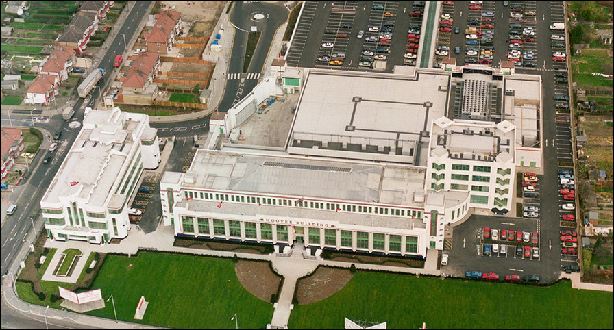 Aerial  view of the Hoover Building