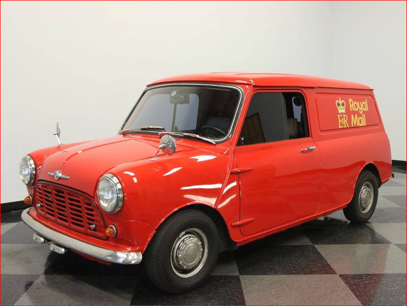 Royal Mail Mini Van from front