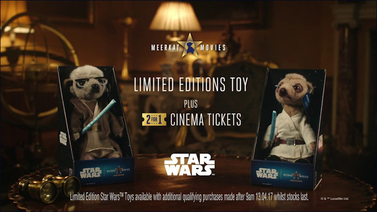 meerkats advertising Star Wars