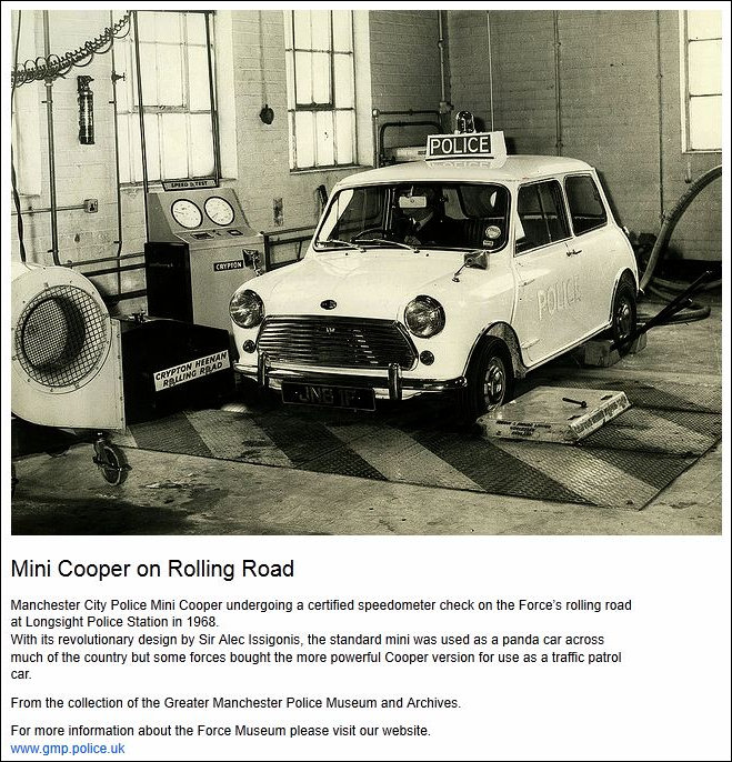 Greater Manchester Police Mini in Workshop