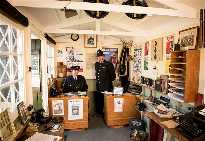 A shed recreated as a wartime Police Station