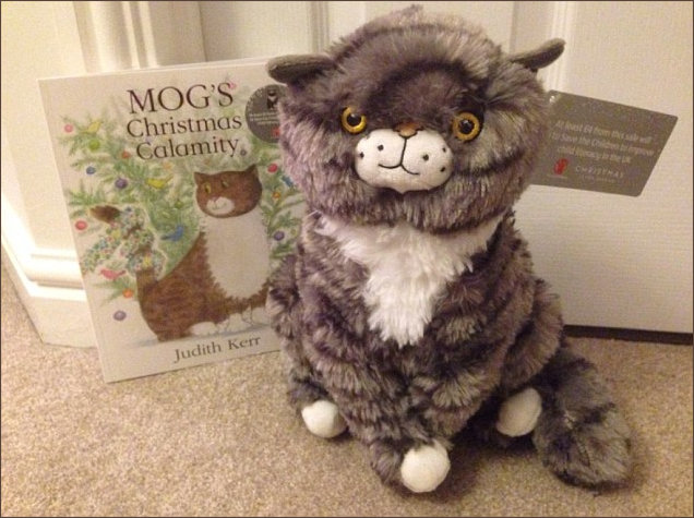 Cuddly version of Mog created for the Sainsbury's Christmas Advert
