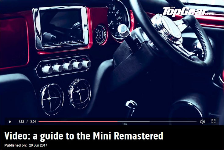 Remastered Mini on Top Gear website