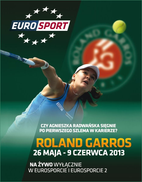 Aga Eurosports Cover Girl for French Open 2013