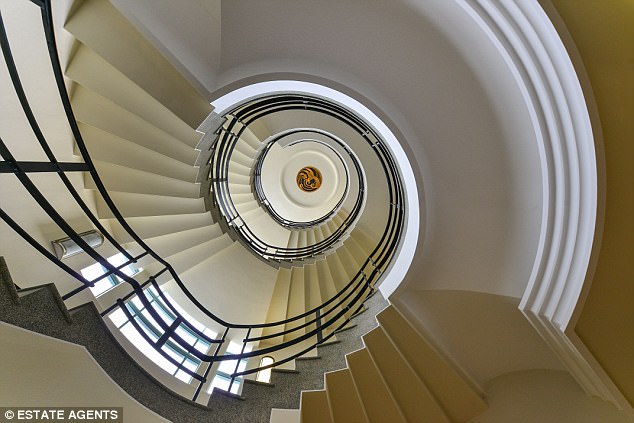 Art Deco masterpiece: The Grand Ocean Hotel at Saltdean, spiral staircase