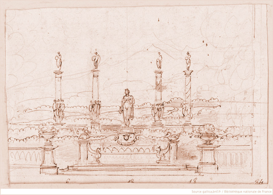 Alexander Duval's sketch for Tasse