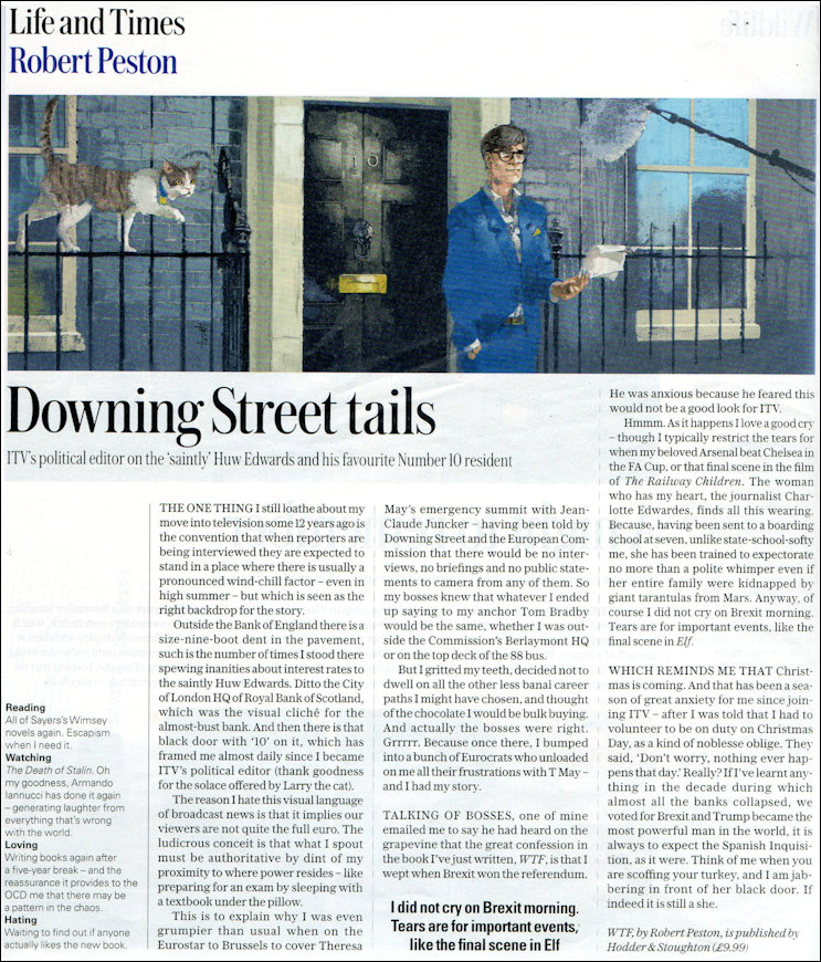 Telegraph Magazine article entitled Down Street Tails