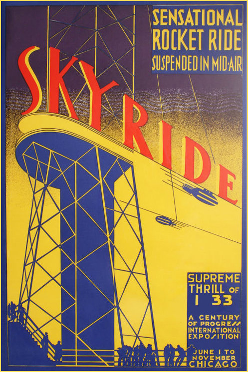 Poster advertising the Sky Ride