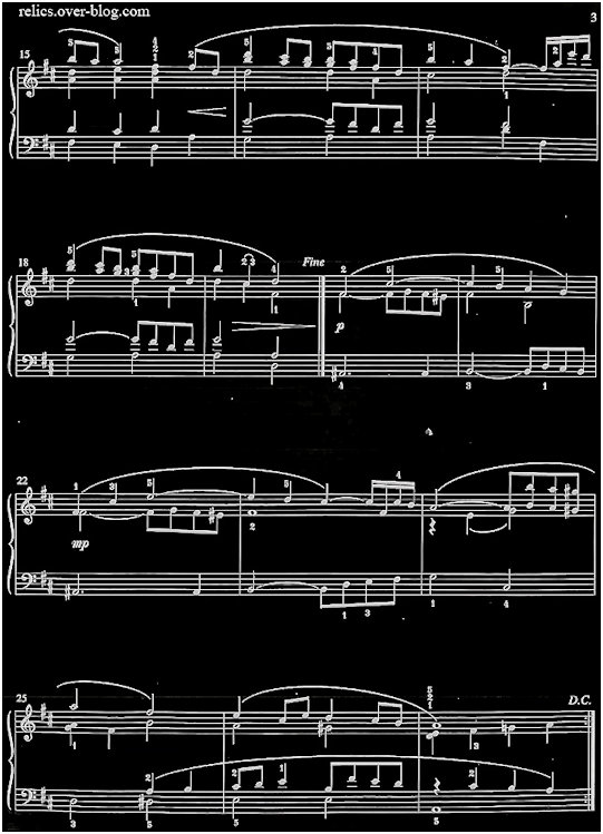 Angelique music score sheet page 2