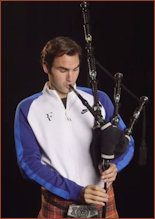McFederer on the bagpipes