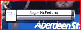 Honorary Scot for the day Roger McFederer