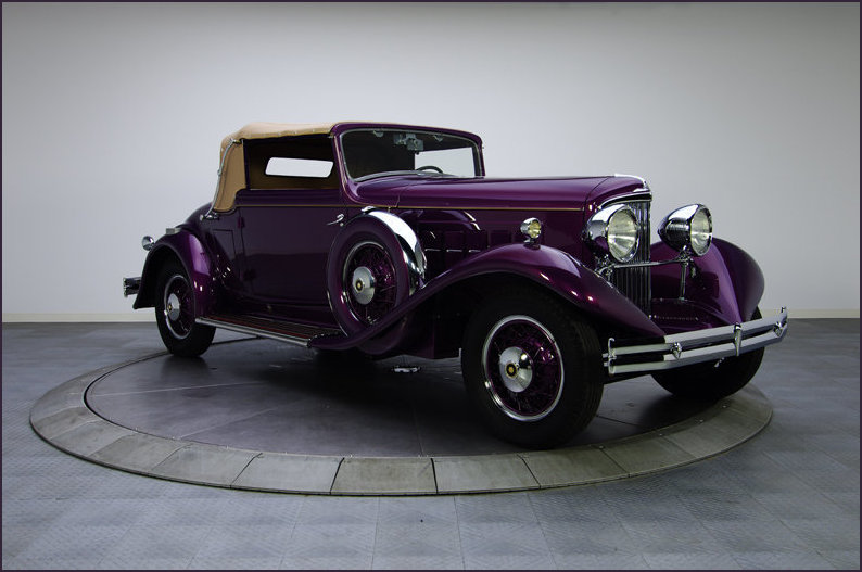 The 1931 Reo Royale with hood up