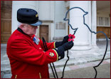 Silhouette initiative with Chelsea Pensioner