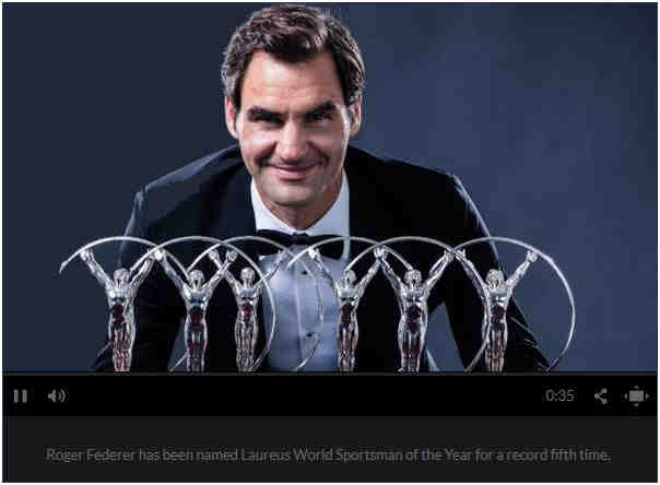 Roger with his many 'best sportsman' trophies