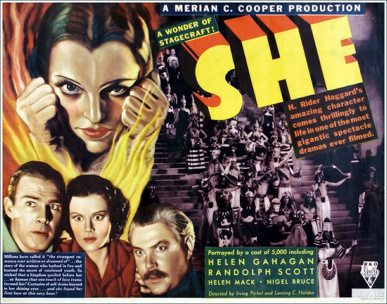 Helen Gagahan She 1935 Film Poster