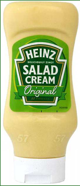Original Heinz Salad Cream Label