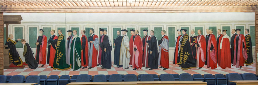 Mural painted by Sor William Rothenstein in 1916