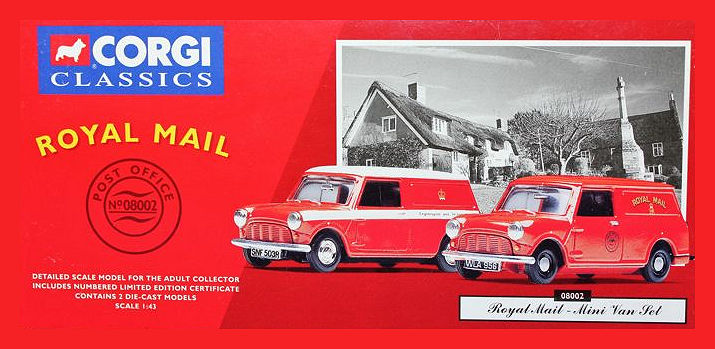 Royal Mail Mini Corgi Classic edition packaging