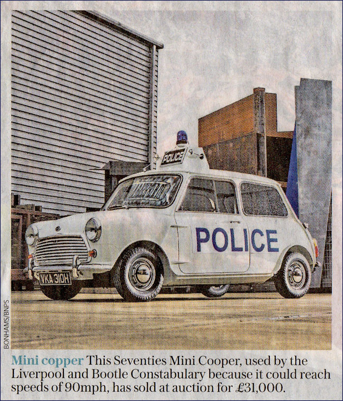 Mini Police Van sells for £31k