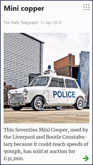 Police Mini sells for £31K