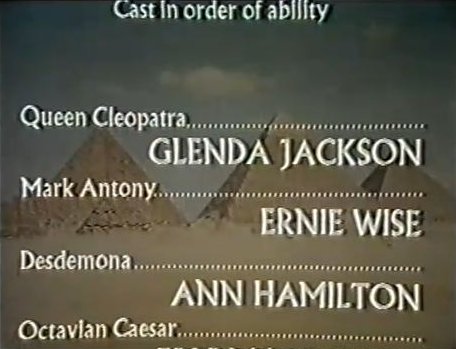 Spoof Credits for Cleopatra