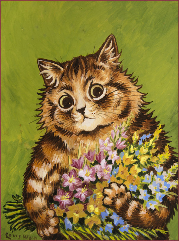 A Bouquet for you by Louis Wain