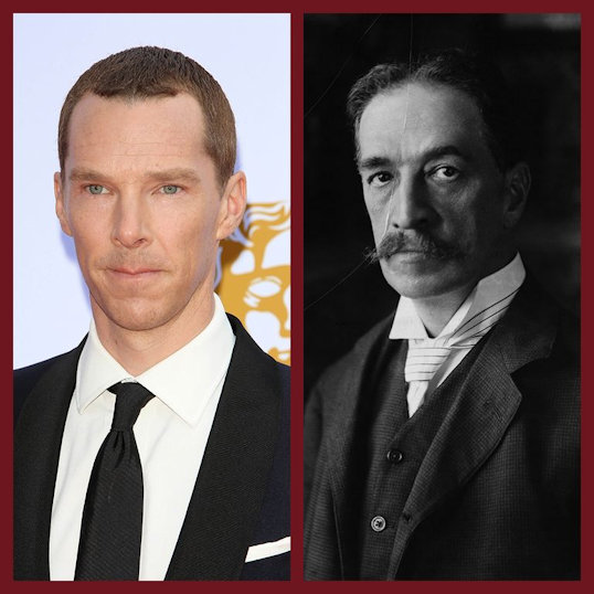 Left Benedict Cumberpatch Right louis Wain