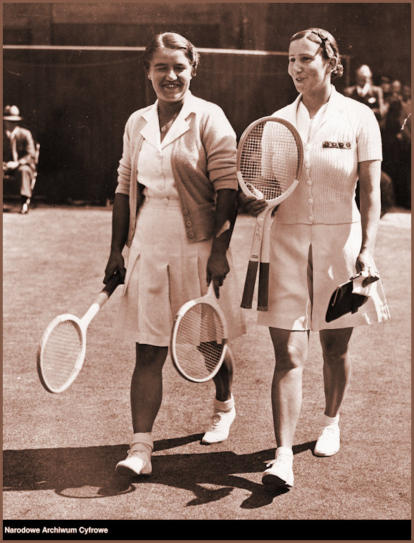 JJ and Dorothy Round enter court for the Wimbledon Ladies 1937 Final