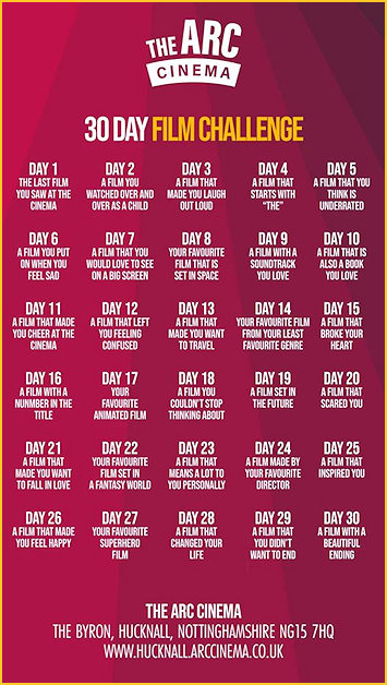 30 day film challenge