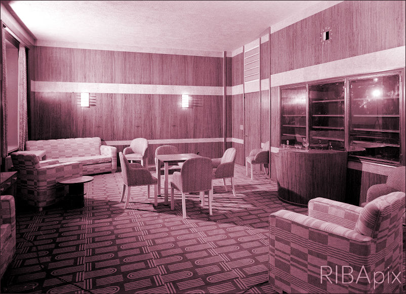 Midland Hotel, Morecambe, Lancashire: the lounge with carpet by Marion Dorn