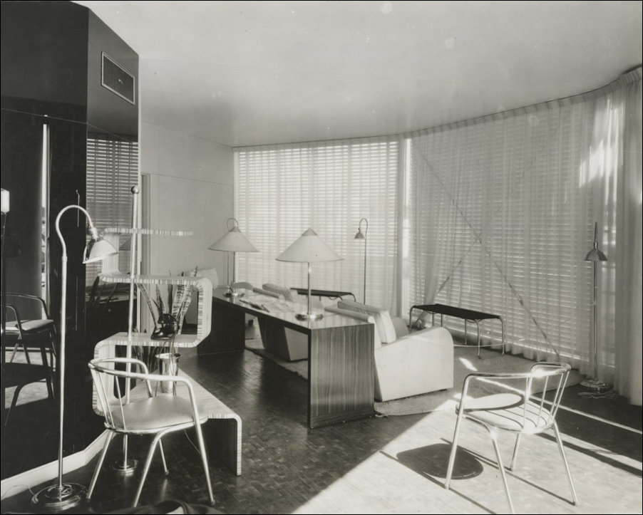 Interior of the 1933 Chicago World's Fair House of Tomorrow