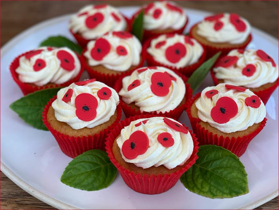 Poppy Cupcakes made by the Cambridges and their children