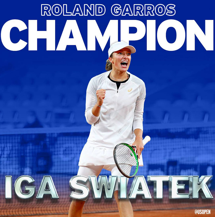 Iga Swiatek Champion of Roland Garros