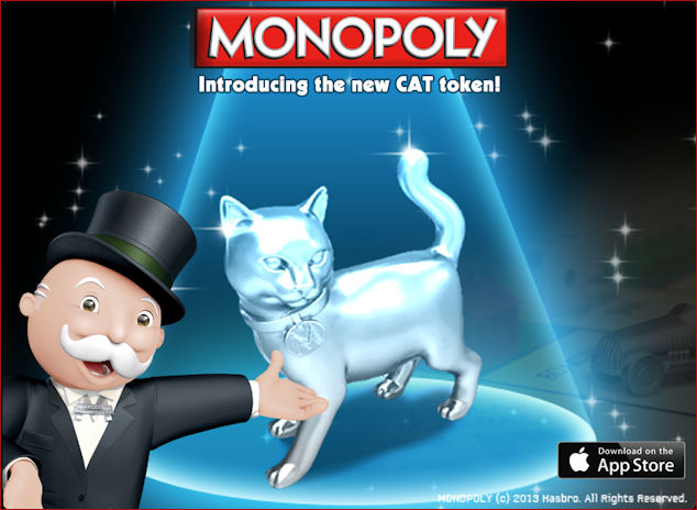Monopoly Cat in the Spotlight
