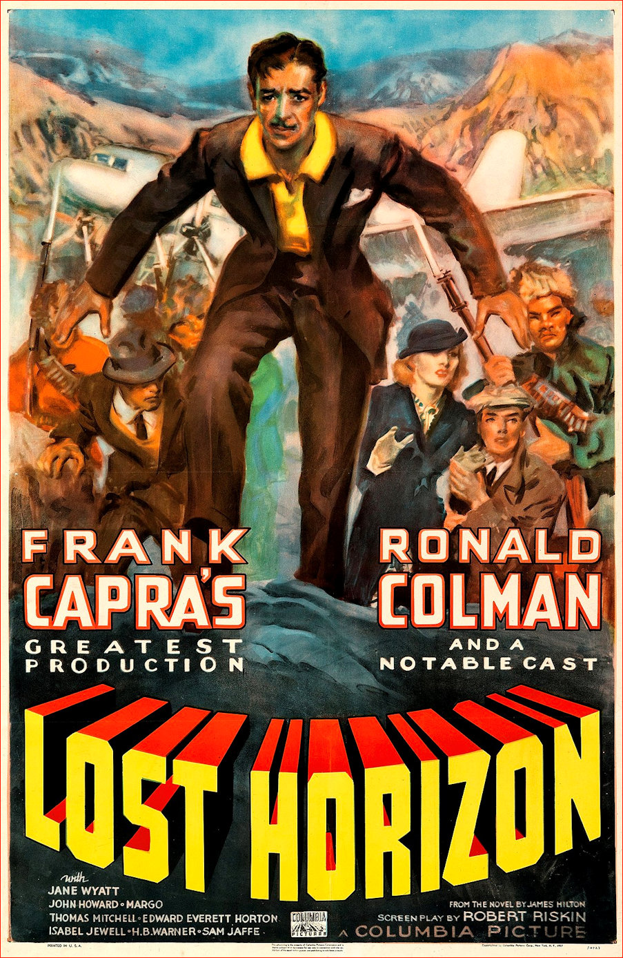 Poster advertising 1937 Lost Horizon