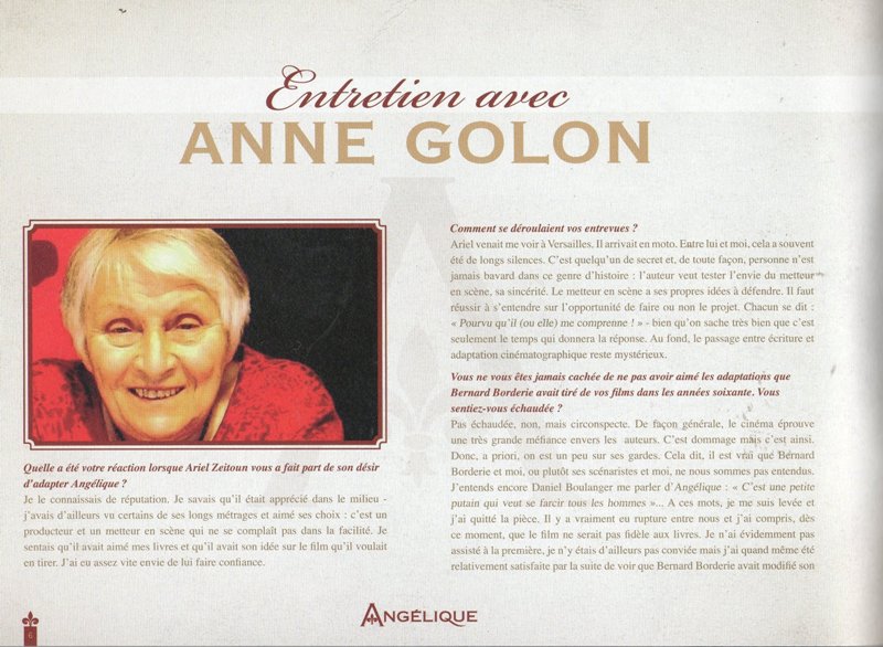 Press Pack Interview with Anne Golon