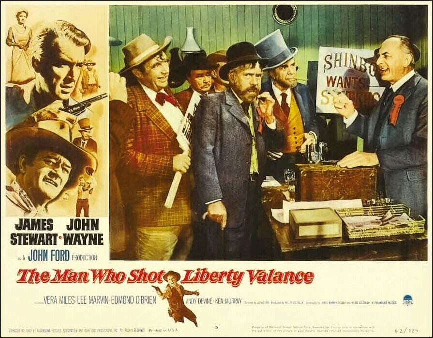 Film Poster - the man who shot Liberty Valance