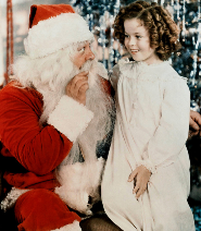 Shirley Temple with Santa Claus